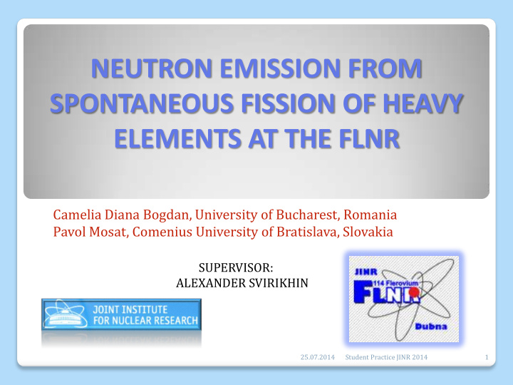 neutron emission from