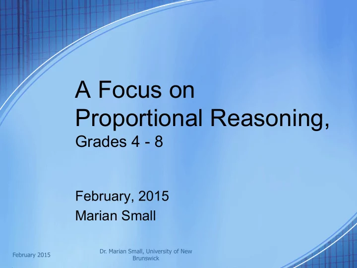 a focus on