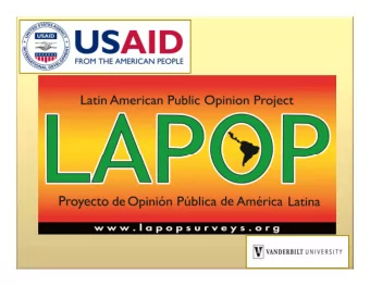 .  Democratic Political Culture in  Hard Times:  Results from the 2010  AmericasBarometer