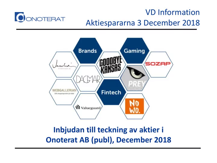 vd information