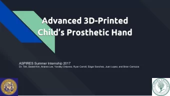 Advanced 3D-Printed  Advanced 3D-Printed  Childs Prosthetic Hand  Childs Prosthetic Hand