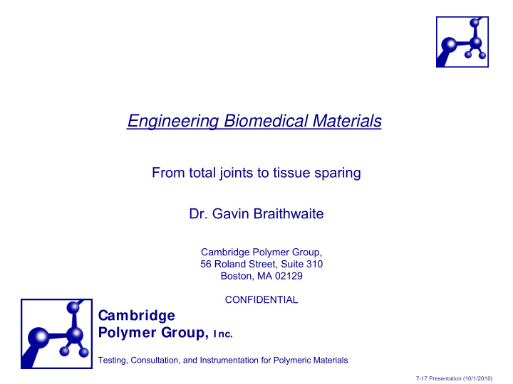 engineering biomedical materials