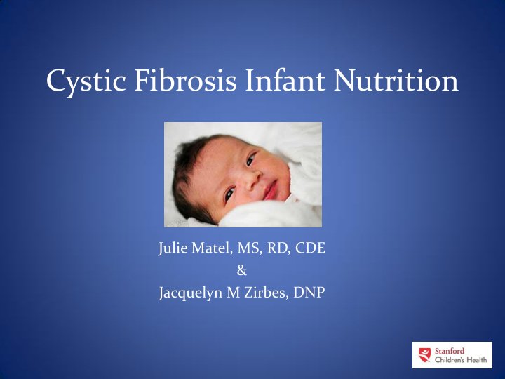 cystic fibrosis infant nutrition