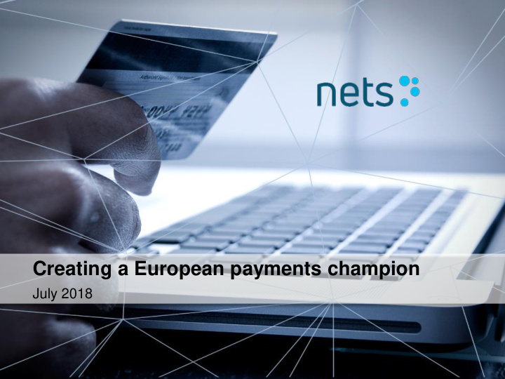 creating a european payments champion