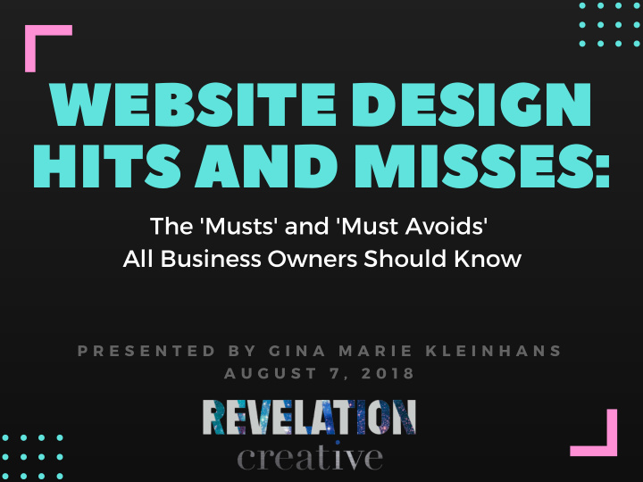 website design hits and misses