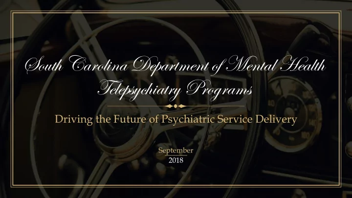 south carolina department of mental health