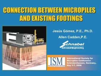 CONNECTION BETWEEN MICROPILES  CONNECTION BETWEEN MICROPILES  CONNECTION BETWEEN MICROPILES