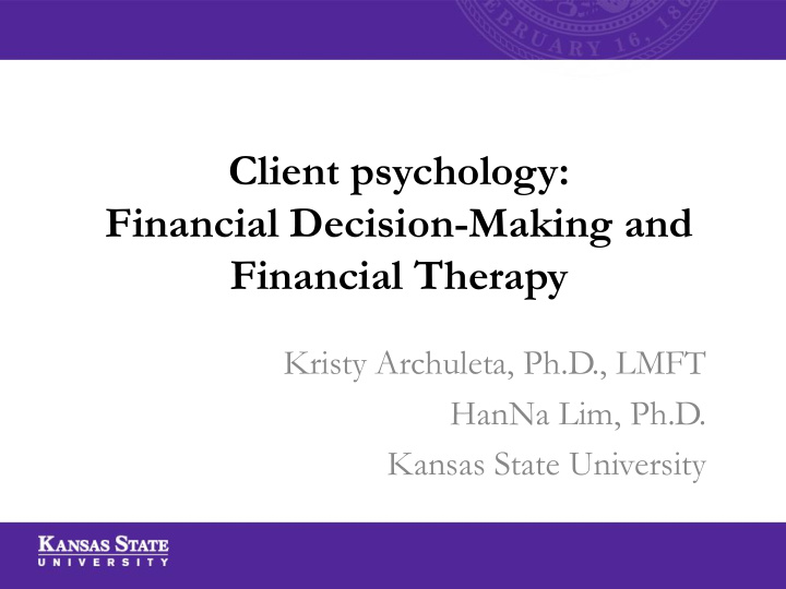 financial decision making and