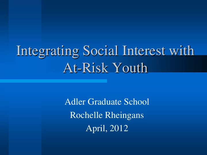 at risk youth
