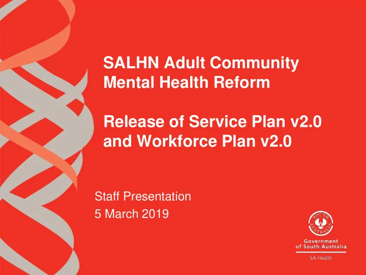 mental health reform