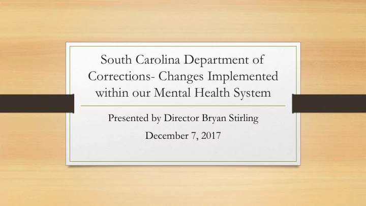 corrections changes implemented