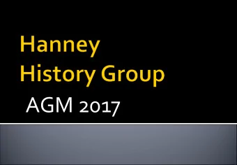 AGM 2017  Chairmans Intro and Annual Review  Treasurers Summary  Website overview