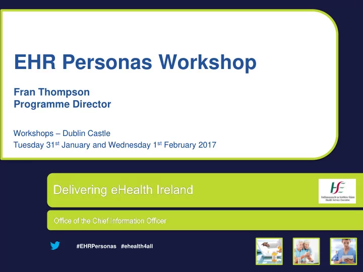 ehr personas workshop