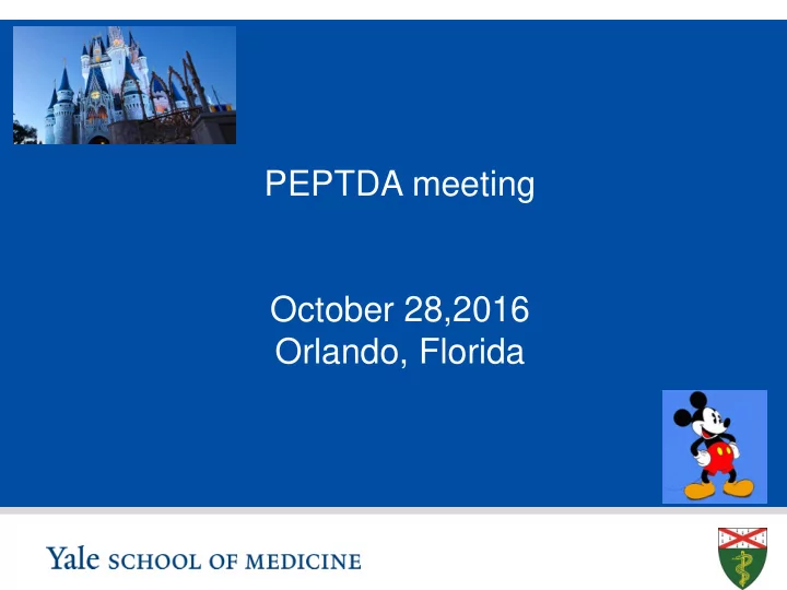 peptda meeting october 28 2016 orlando florida