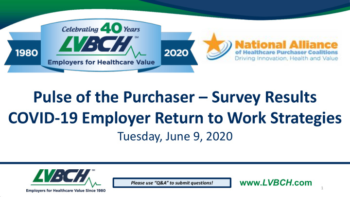 pulse of the purchaser survey results covid 19 employer