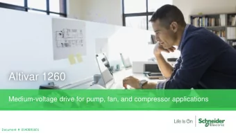 Altivar 1260  Medium-voltage drive for pump, fan, and compressor applications  Document  #: