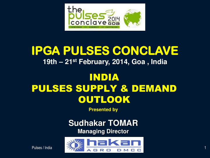 ipga pu ip pulse ses s co conc nclave ve