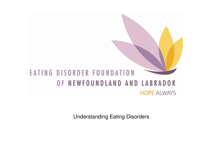 understanding eating disorders what is an eating disorder