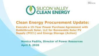 Spring 2019 Request for Proposals  Item 6  PRESENTATION    Goals &amp; Requirements    RPS