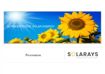 Presentation  Corporate  Video  http://solaraysenergy.com/wp-content/uploads/video/SOLARAYS.mp4