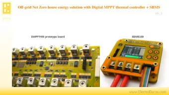 Ofg-grid Net Zero house energy solution with Digital MPPT thermal controller + SBMS  Ofg-grid Net