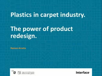 The power of product  redesign.  Ramon Arratia  Interface Europe Ecometrics    Direct GHG