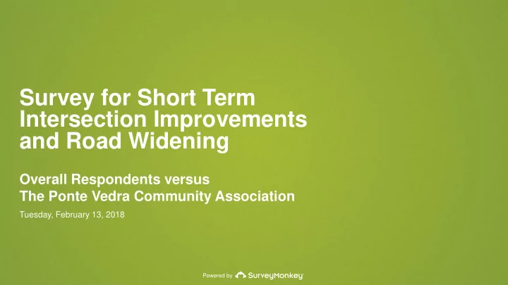 survey for short term
