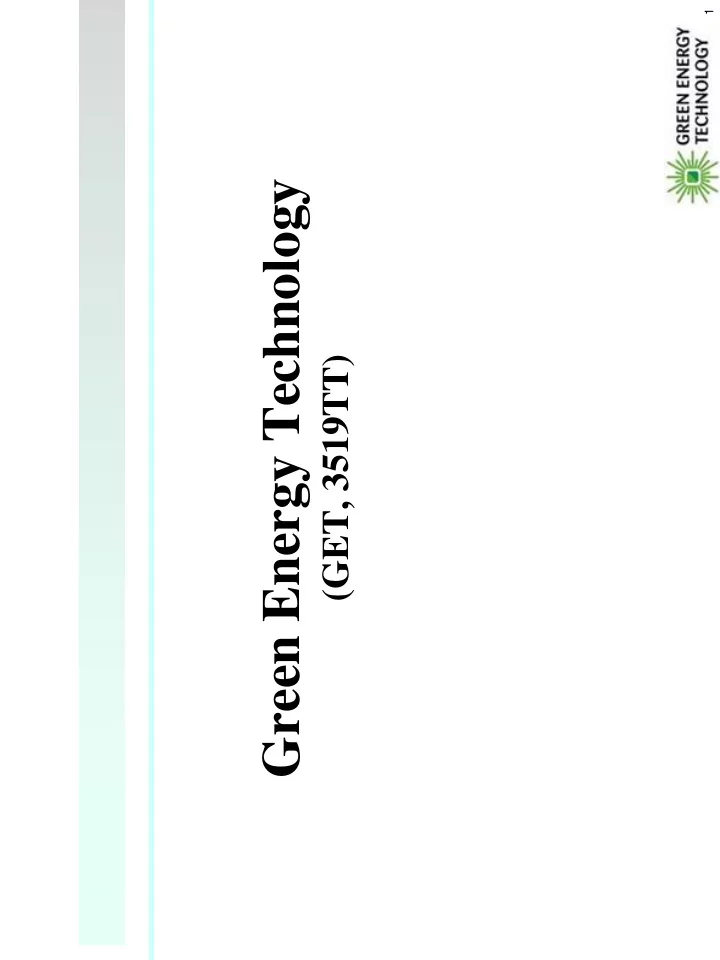 green energy technology