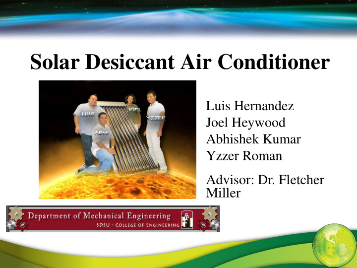 solar desiccant air conditioner