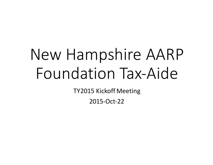 new hampshire aarp foundation tax aide