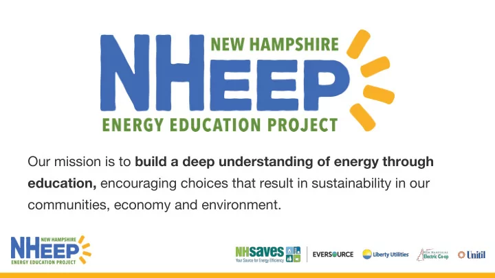 our mission is to build a deep understanding of energy