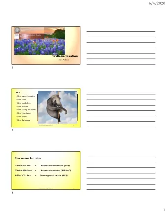 6/4/2020  V. G. Young Institute of County  Government  Truth-in-Taxation  June Webinar  1  1  SB 2