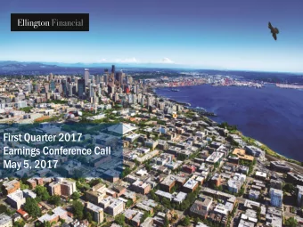 Earnings Conference Call  May 5, 2017  Important Notice  Forward-Looking Statements  This