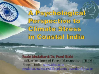 Climate Change Vulnerability Index 2009 / 2010  India Source: Climate Change Vulnerability Index