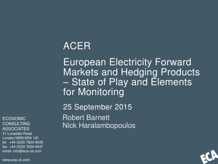 european electricity forward