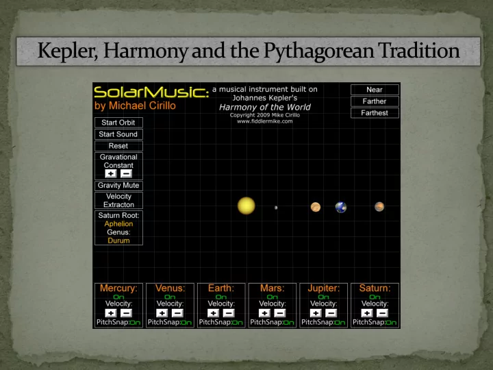 how does harmony unify the greek quadrivium throughout