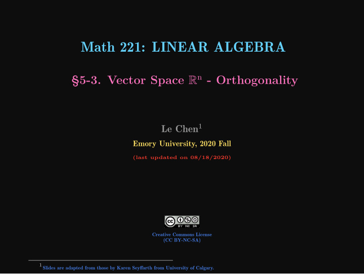 math 221 linear algebra