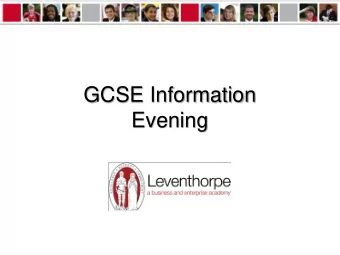 GCSE Information  Evening MATHS Edexcel 100% of grade based on two exams at the end of Year 11  Non
