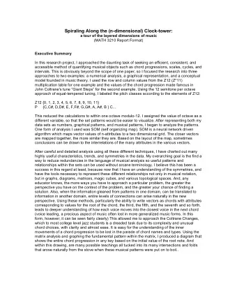 Spiraling Along the (n-dimensional) Clock-tower:  a tour of the layered dimensions of music  (MATH