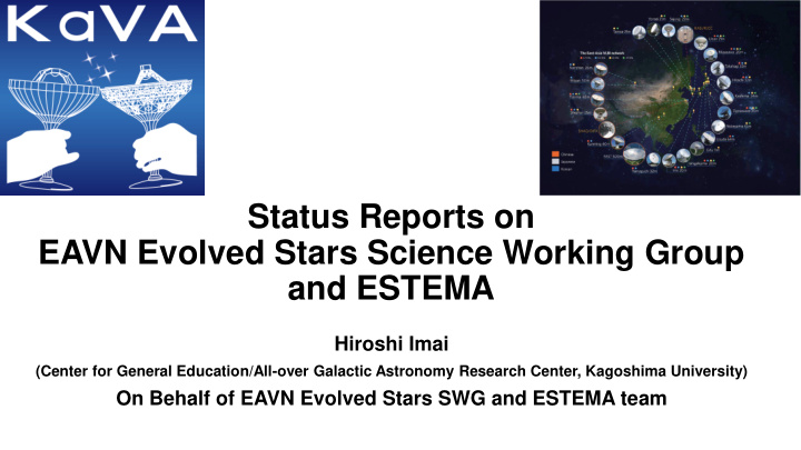eavn evolved stars science working group