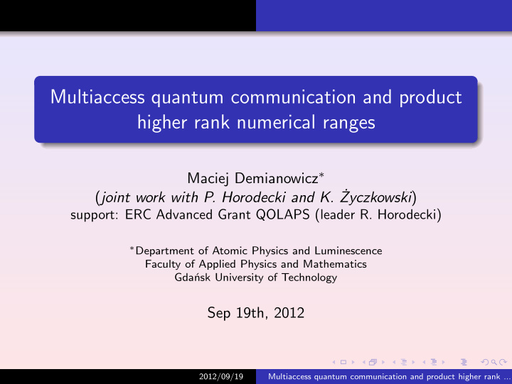 multiaccess quantum communication and product higher rank