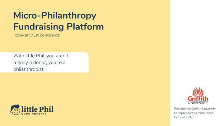 micro philanthropy fundraising platform