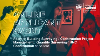 Construction at Salford   A great career  challenging and rewarding    Very diverse