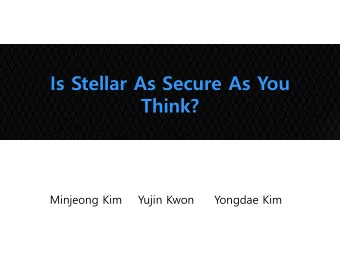Think?  Minjeong Kim    Yujin Kwon     Yongdae Kim  1  Stellar  2  Stellar  $150  -  Problem of