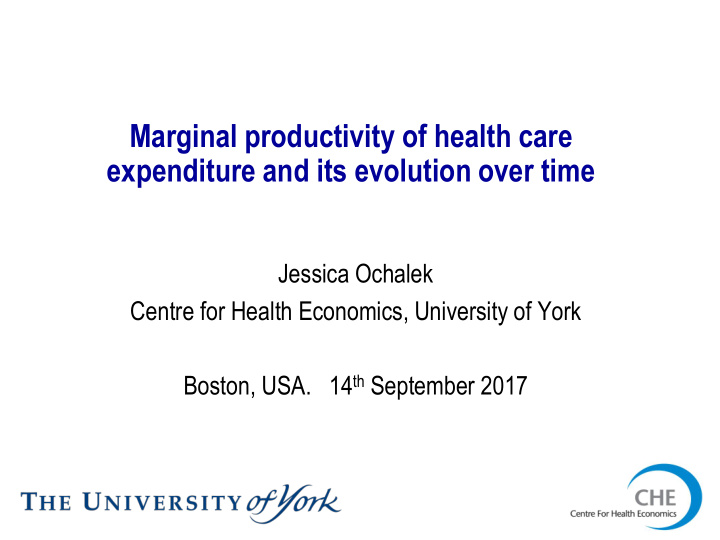 marginal productivity of health care