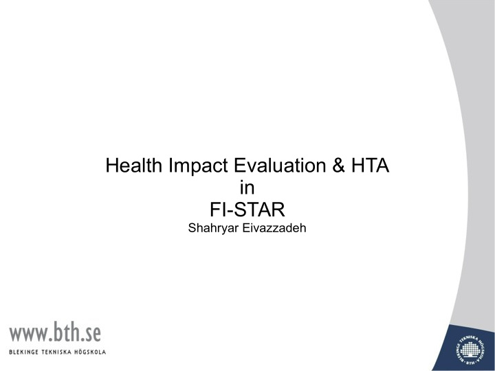health impact evaluation hta in fi star