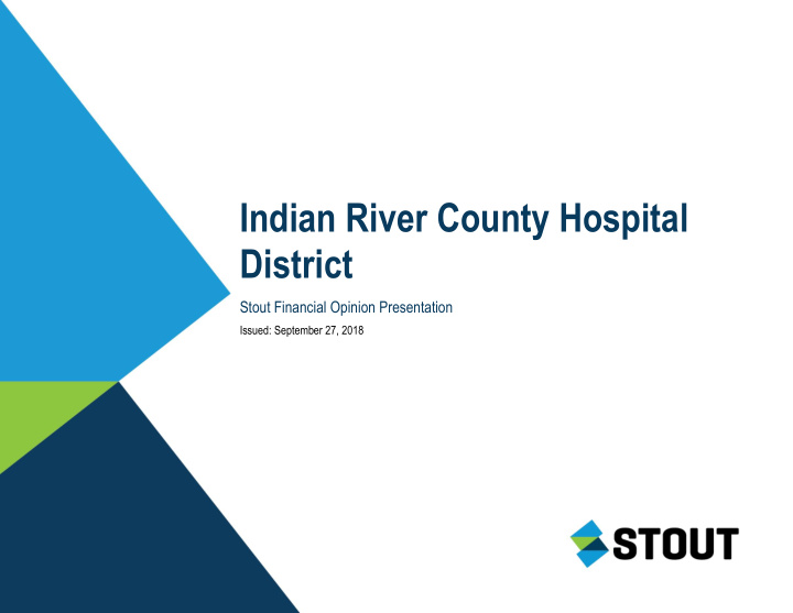 indian river county hospital district