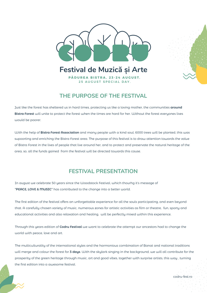 festival presentation