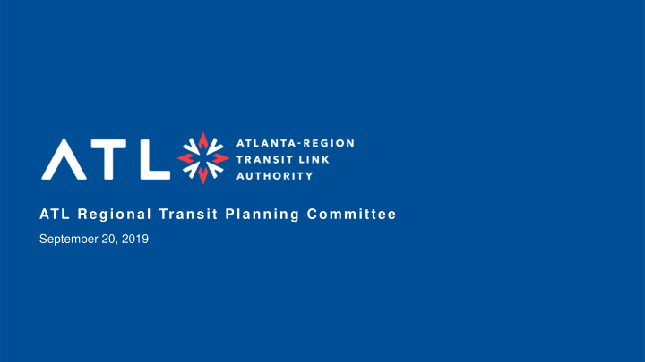 atl regional transit planning committee