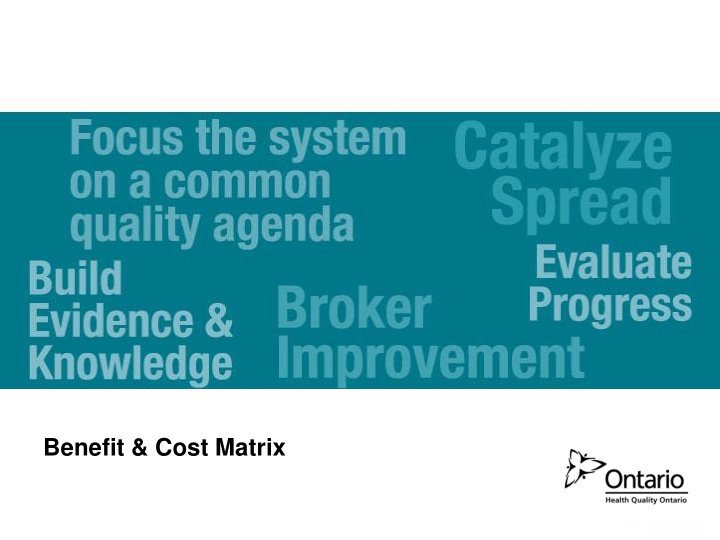 benefit cost matrix